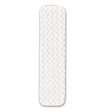 Rubbermaid® Commercial Dry Room Pad, Microfiber, 18" Long, White, 12-carton freeshipping - TVN Wholesale